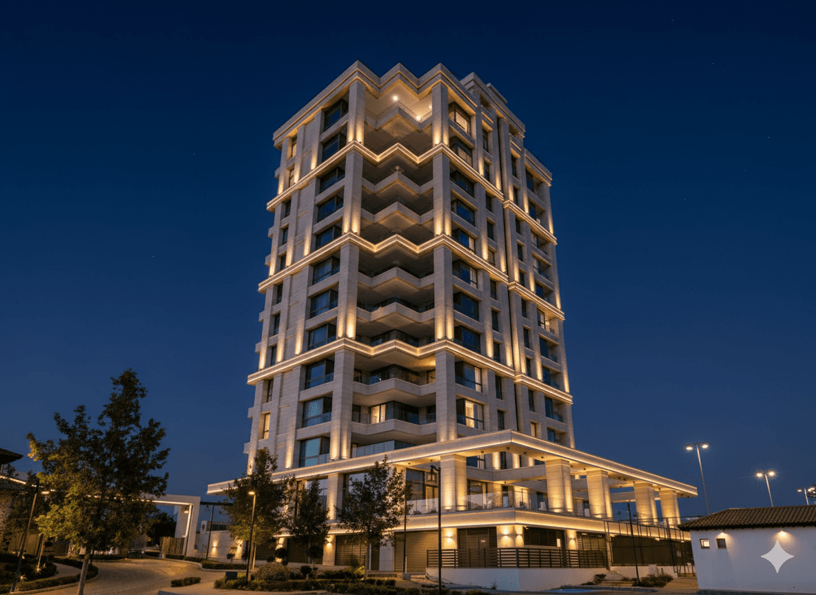 Modern residential buildings in Limassol Cyprus